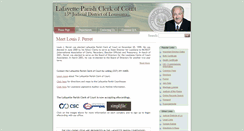 Desktop Screenshot of lafayetteparishclerk.com